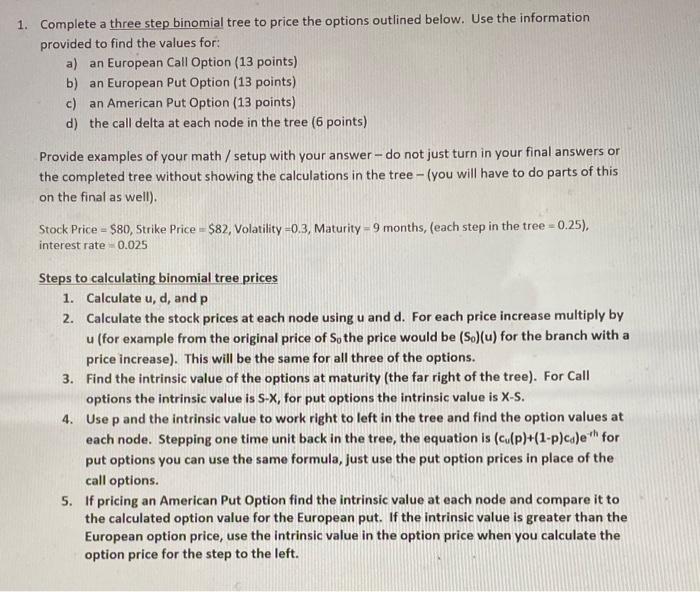 the formulas with the answers as well. Thank You! Complete a three