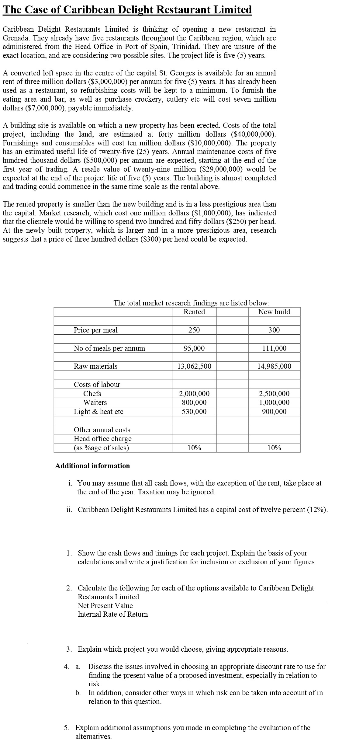  (Please answer questions 4 and 5) They already have five restaurants