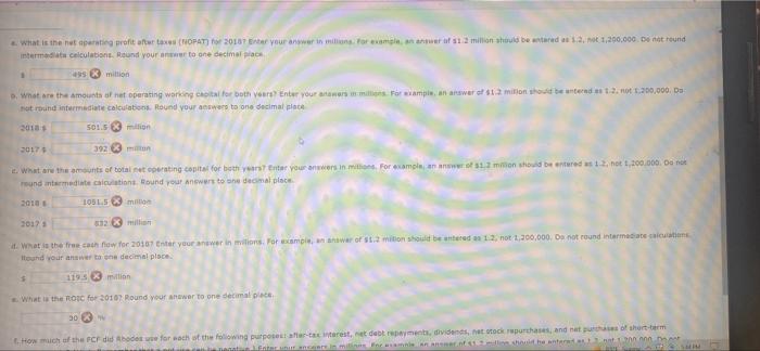 $ 495 milion 8. What are the amounts of net operating working