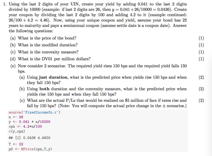  EEEE 1. Using the last 2 digits of your UIN, create