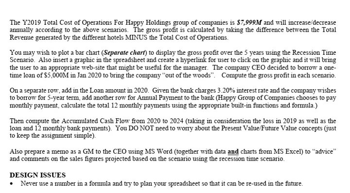 marks of tasks are as follows: Required Tasks % Use of Relative