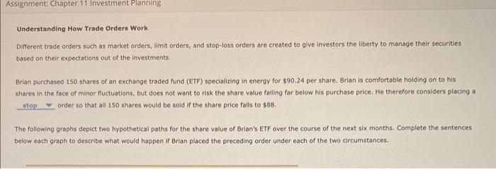  Understanding How Trade Orders Work Different trade orders such as market