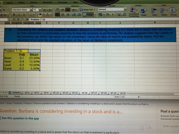  please show your work. Layout Tables Charts SmartArt Formulas Font Data