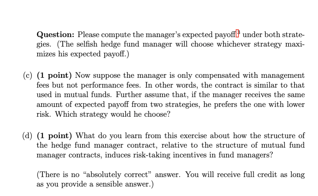 where we briefly talked about hedge fund manager contracts. Our goal here