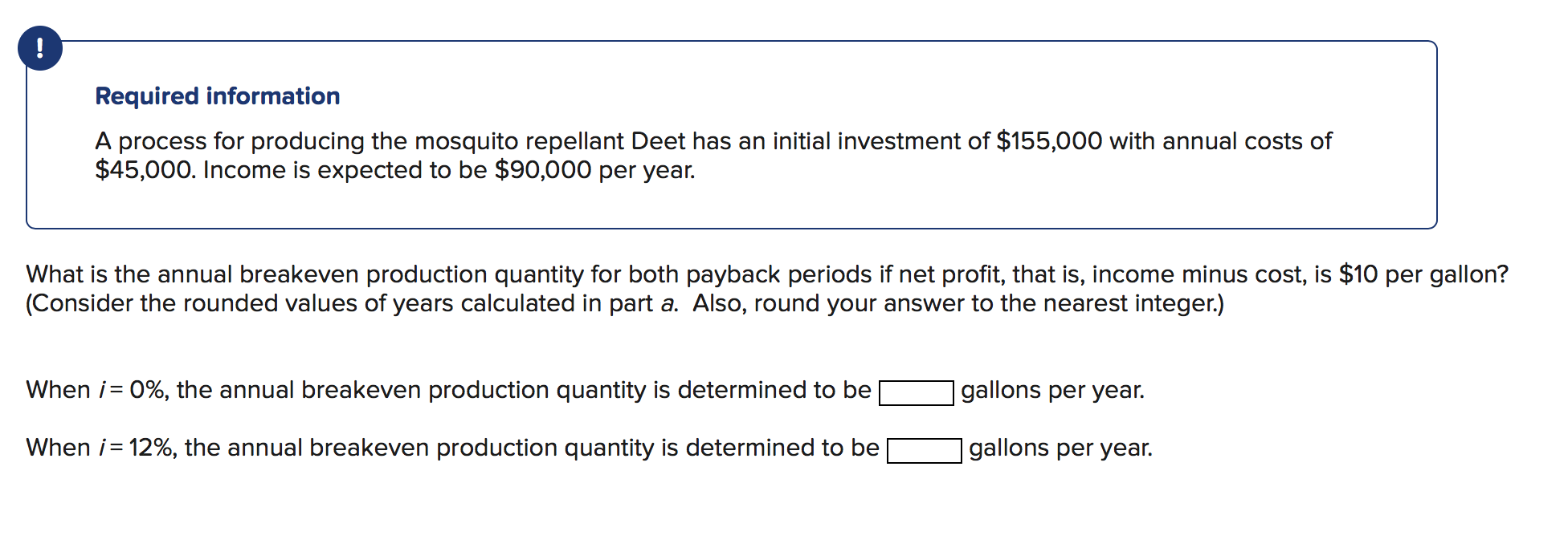  . Required information A process for producing the mosquito repellant Deet