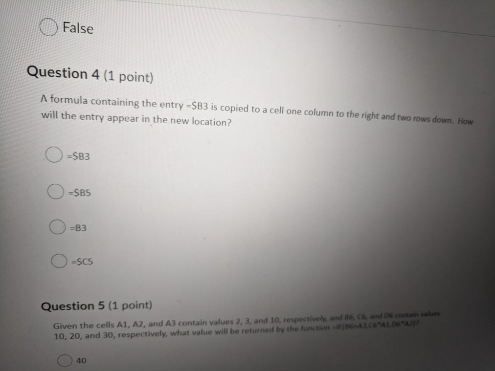 row is not the same as clearing a column or row. True