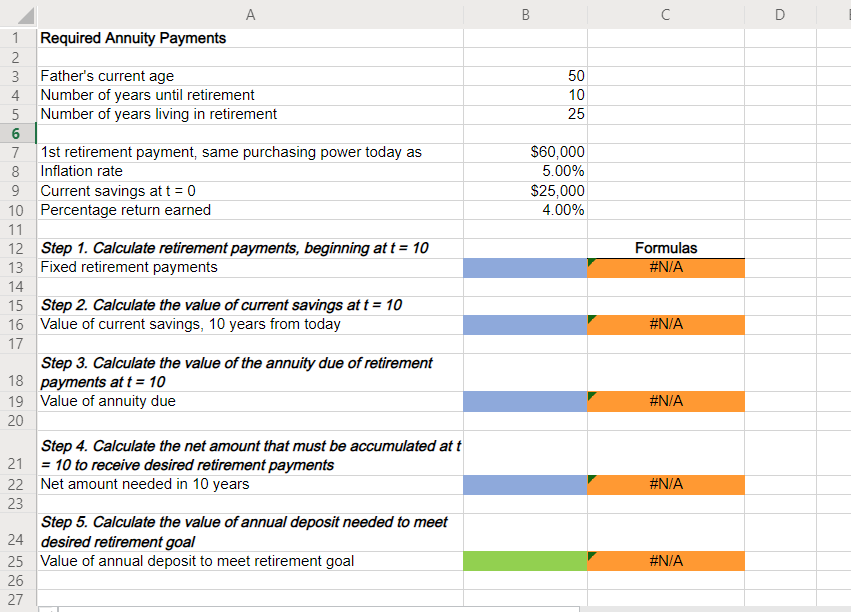 is now 50 years old, plans to retire in 10 years, and