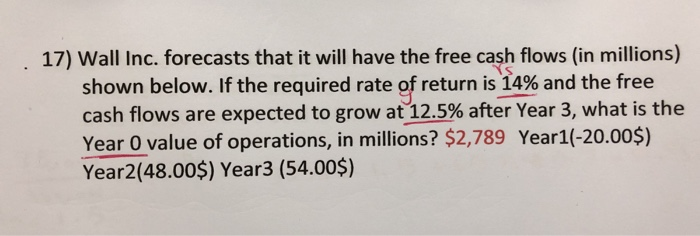 I need simple solution ( with formulas and explanation) 17) Wall Inc.