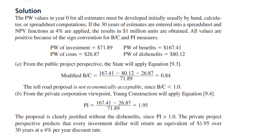 toll road. Highway construction is expected to require EXAMPLE 9.3 The Georgia