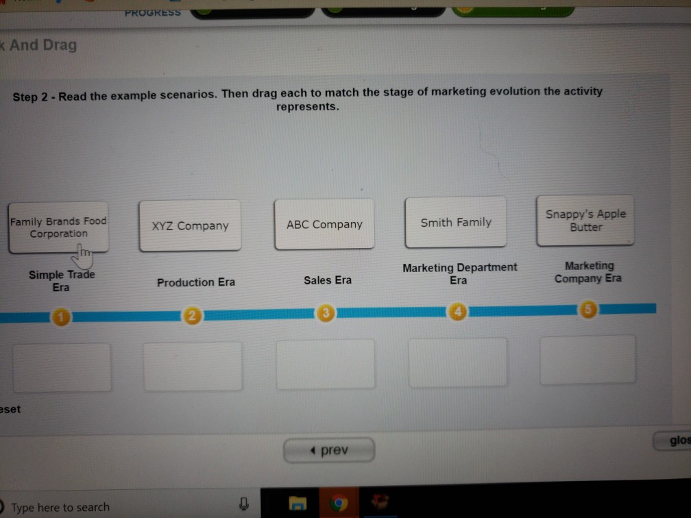 PROGRES kAnd Drag Step 2 -Read the example scenarios. Then drag