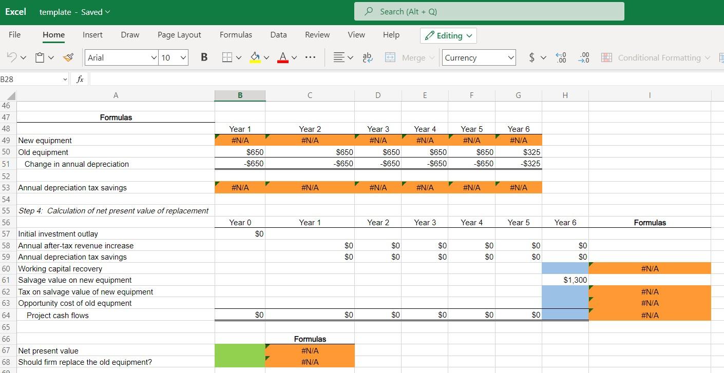 will have depreciation expenses of $650 for 5 years and $325 for
