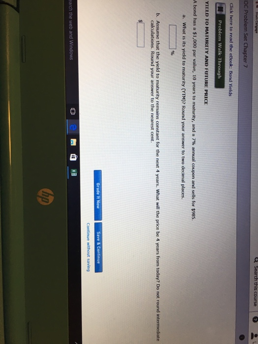  Search this course OC Problem Set Chapter 7 Click here to