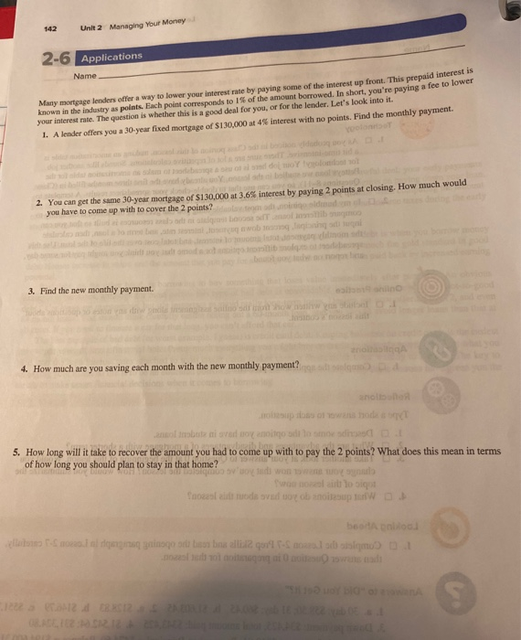 Lesson 26 investing in Yourself 2-6 Applications Name 4. If you were