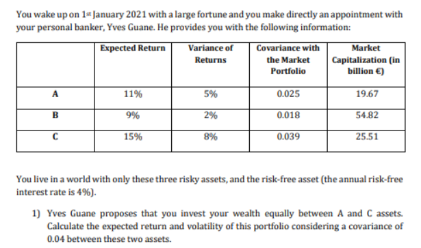please provide full calculation steps. thank you You wake up on 1