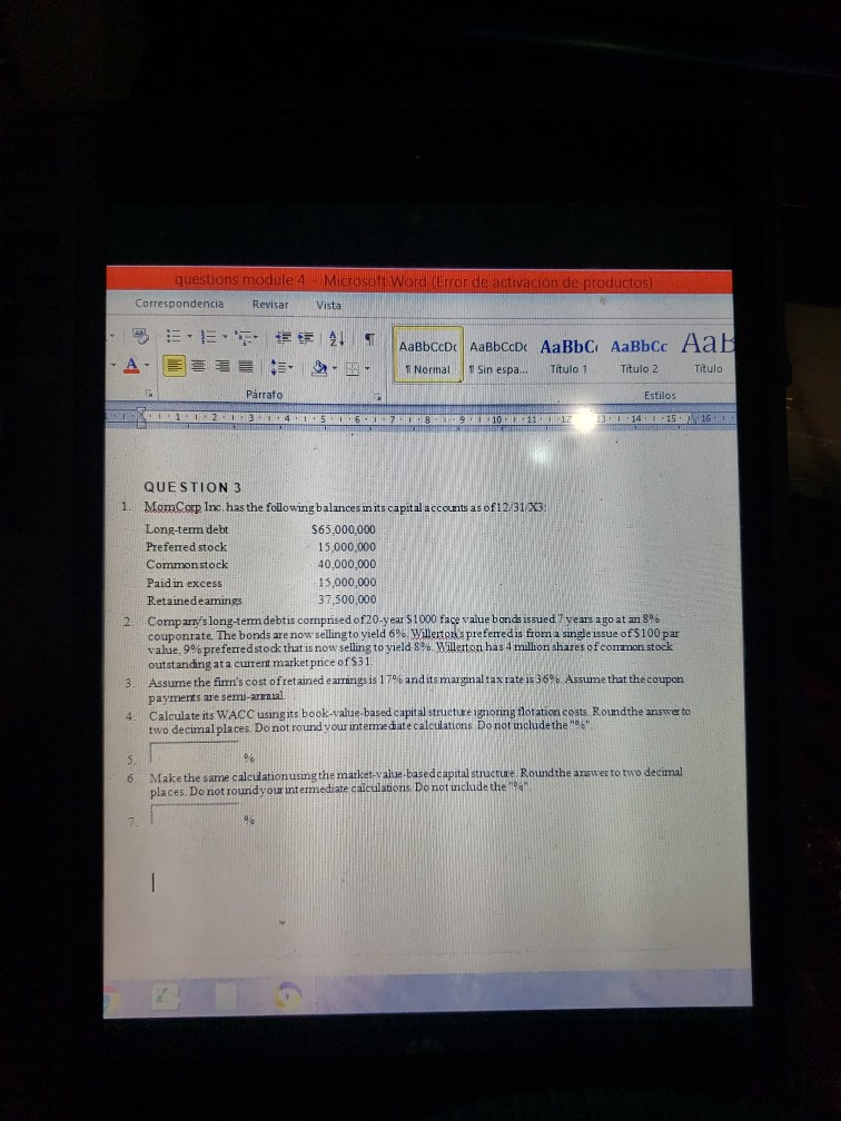 questions module 4 - Microsoft Word (Error de activacin de productos)