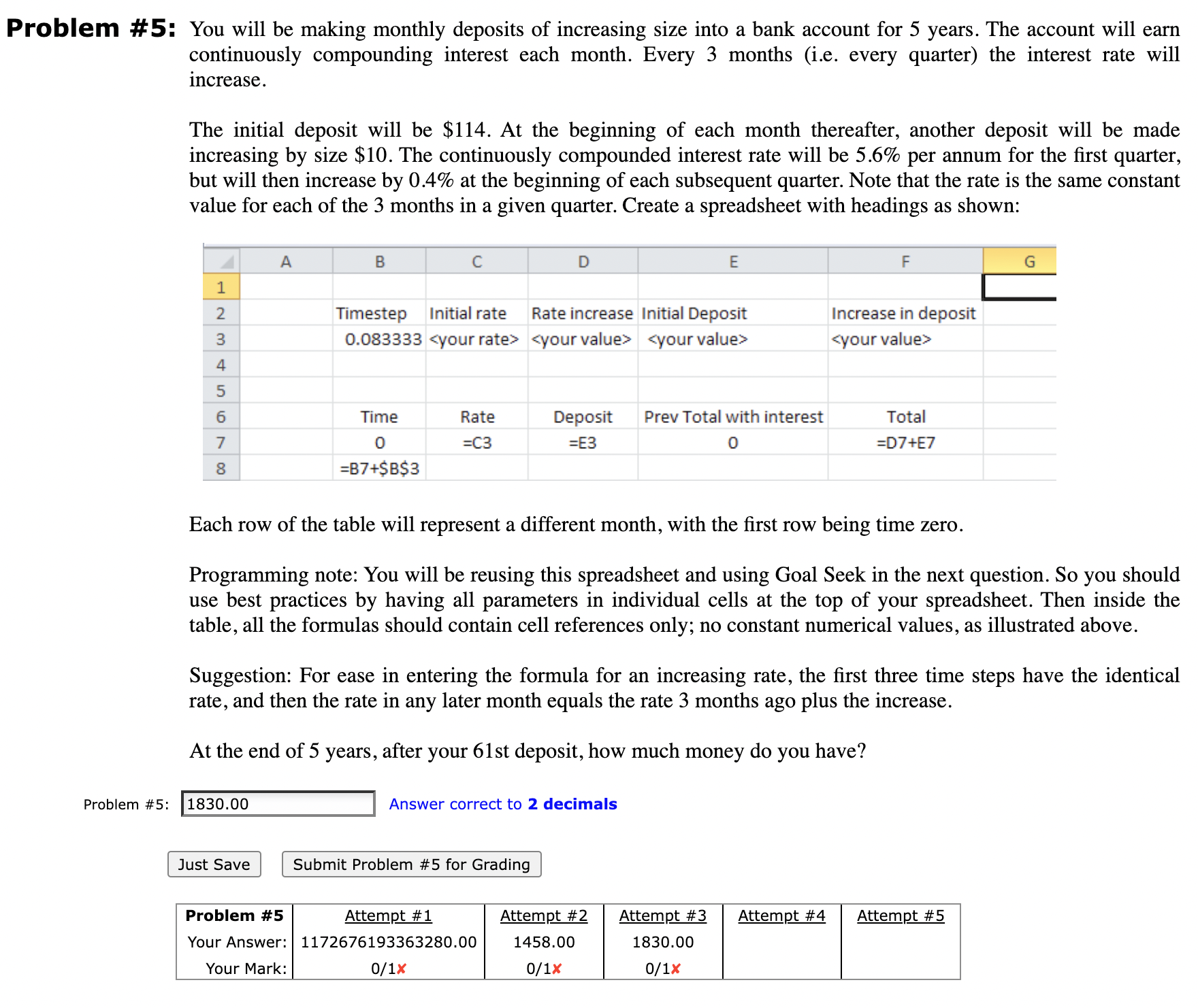  Please provide what formulas to put where in excel and the