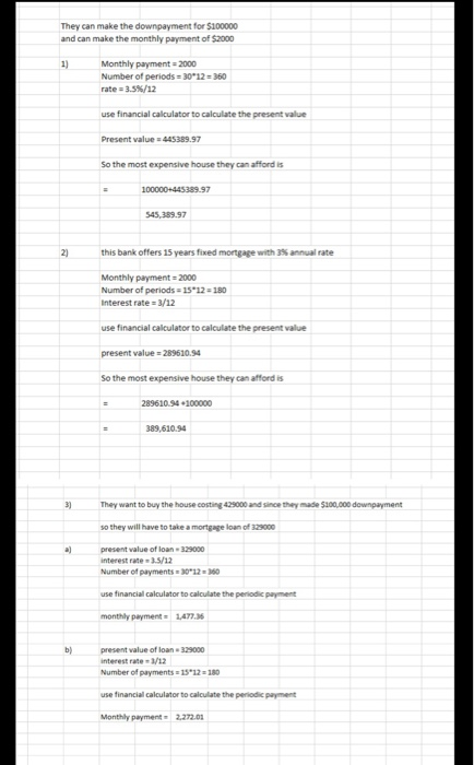 are looking to buy a house. They can comfortably afford a monthly