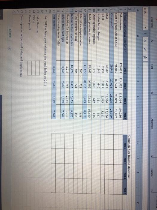  Clipboard Font Alignment Number N15 for D E F G H