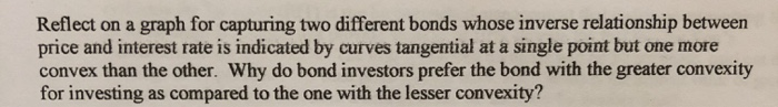  Reflect on a graph for capturing two different bonds whose inverse