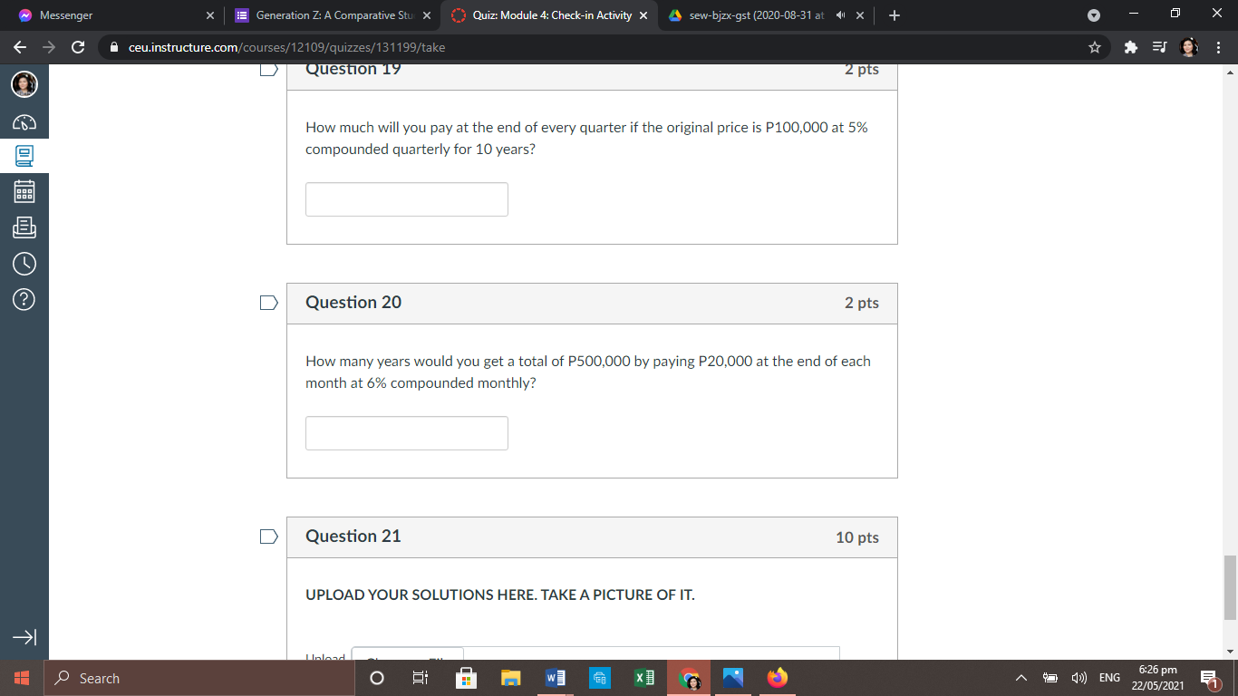 would you invest P30,000 to get P45,000 after 3 years? D Question