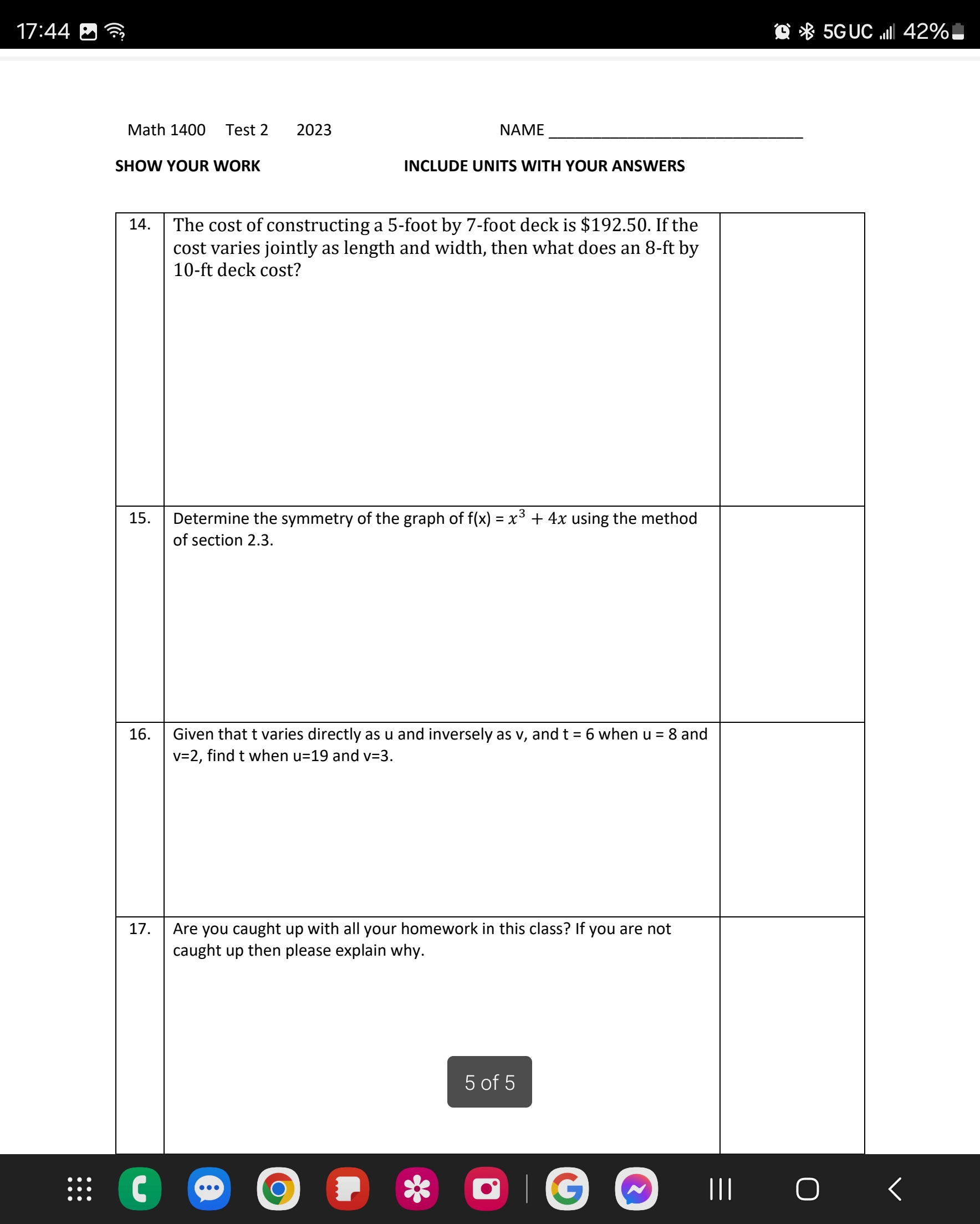 problems 6 and 7. Label the intervals on our graph. Make an