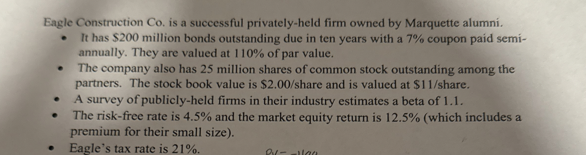  Eagle Construction Co. is a successful privately-held firm owned by Marquette