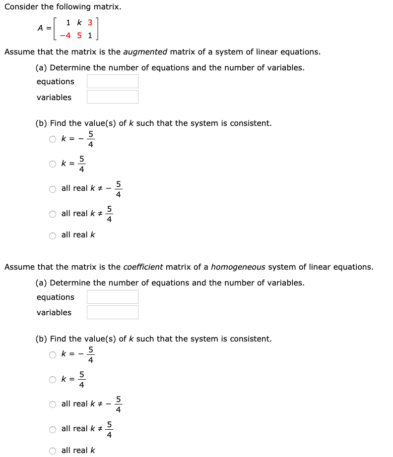 respectively for the columns of A.) 1 6 10 A = 0