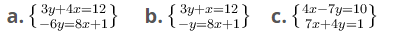 Can you please explain whether lines given by the equations below are