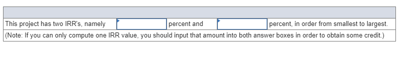 2 Cash Flow 39,500,000 63,500,000 - 12,500,000 a-1. What is the NPV