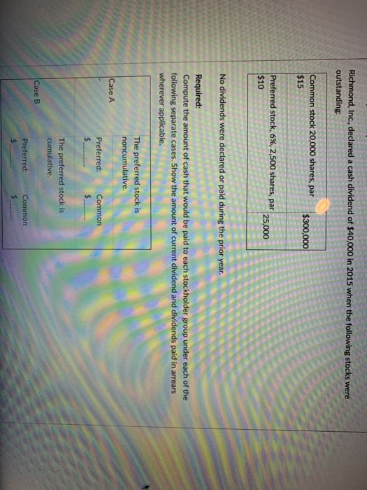 deciding whether to declare and pay a cash dividend or to declare