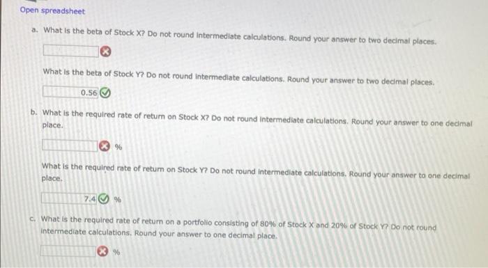 of Return You have observed the following returns over time: Year Stock