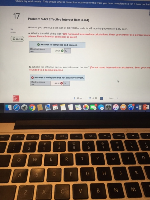  check my work mode : This shows what is correct or