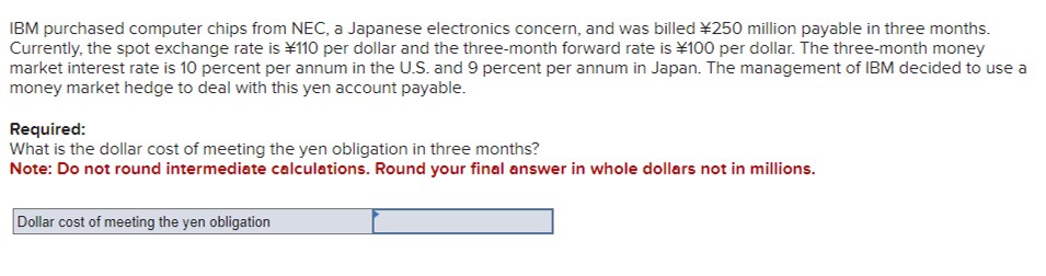  IBM purchased computer chips from NEC, a Japanese electronics concern, and