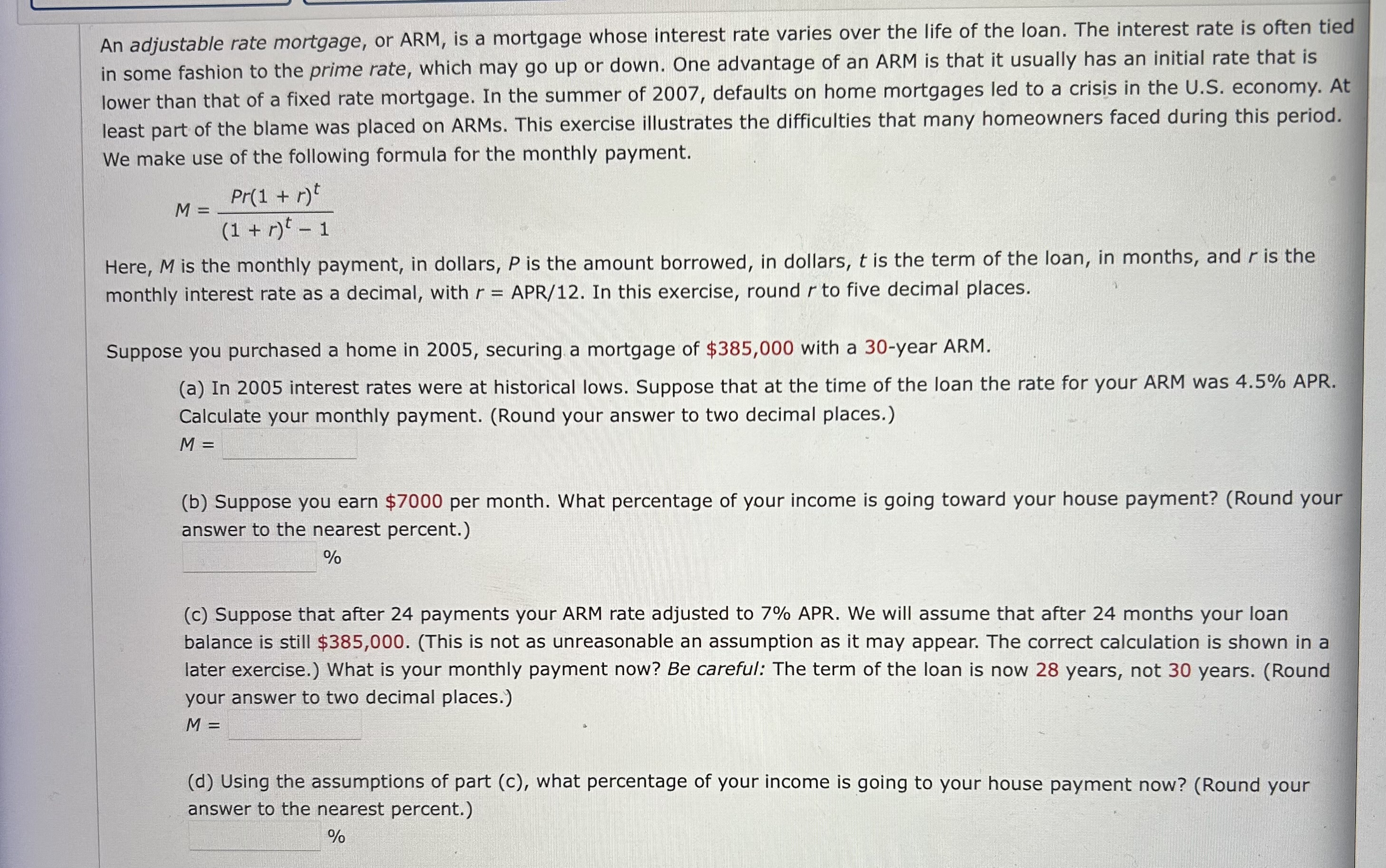  An adjustable rate mortgage, or ARM, is a mortgage whose interest