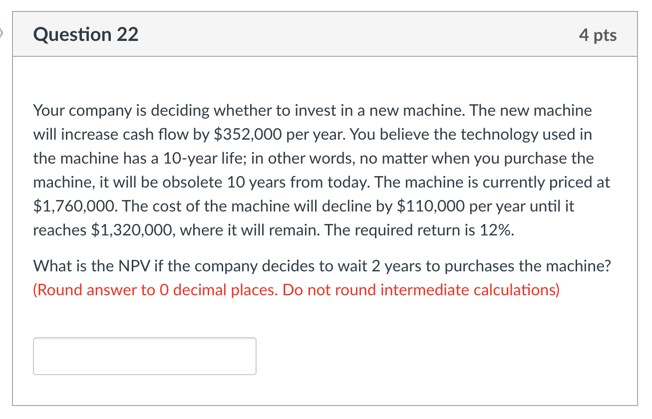 depreciation is straight-line to zero over the life of the project. Sales