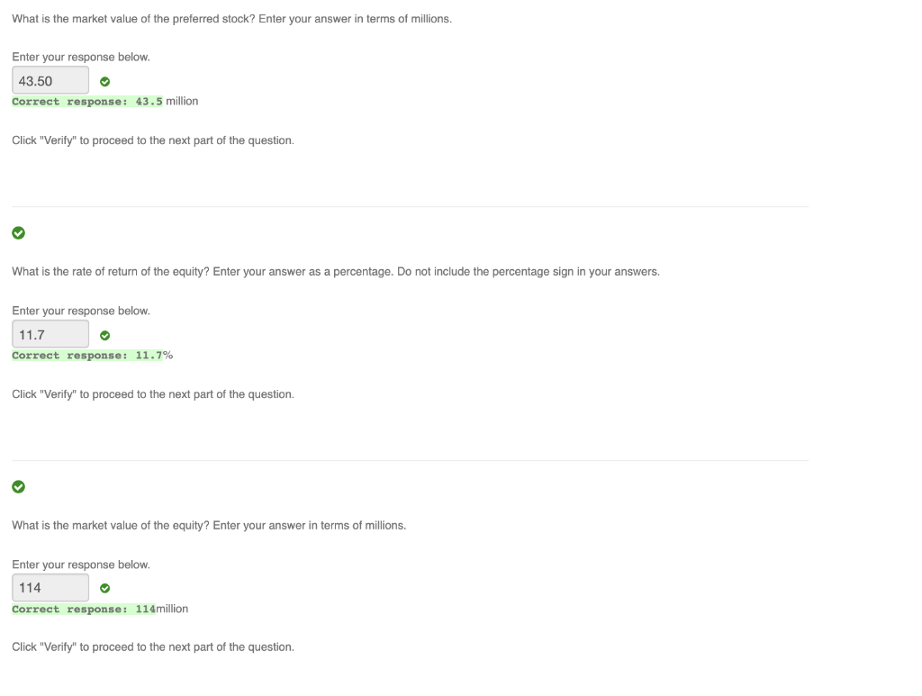 question which is: Using the correct answers from the previous questions, what