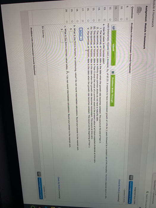  Module 4 Homework Assignment: Module 4 Homework Search Questions Problem 9.01
