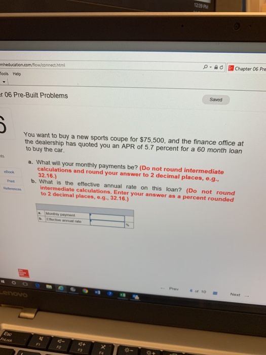  239 PM c I Chapter 06 Pre lconnect.html ools Hep Saved