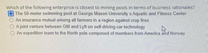 This is an blockchain and Bitcoin mining pool question! please help! Which