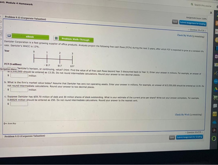  ent: Module 4 Homework Q Search this course Problem 9.15 (Corporate