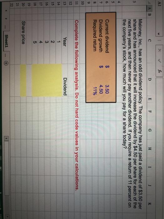  formulas A1 X A B D E F G H I