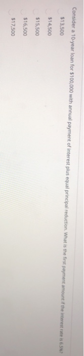 to be received at the end of each month for 15 years