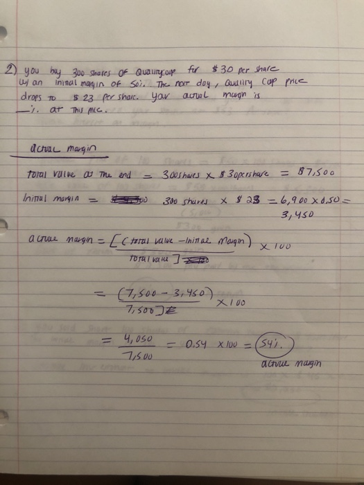  hello 54% actual margin was the wrong answer and i followed