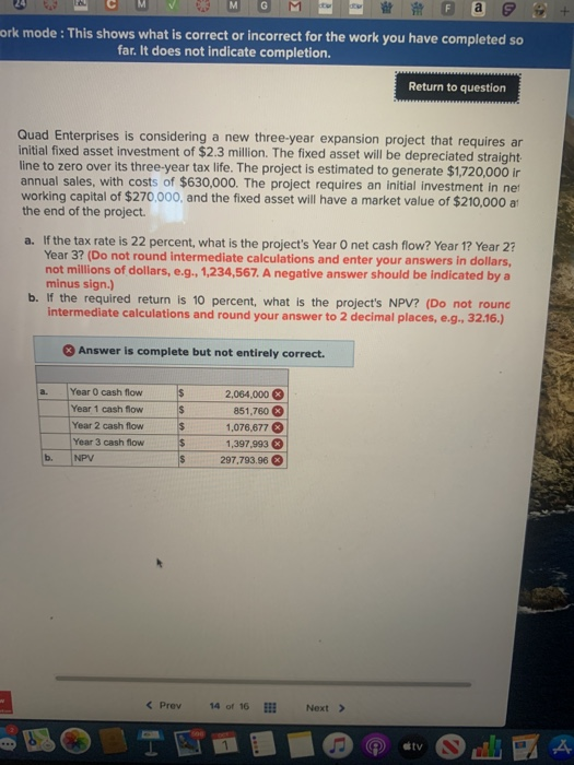  DO C. $ ork mode : This shows what is correct