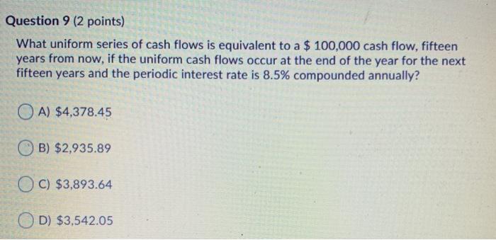 from now, of $1,000 invested today at a periodic interest rate of
