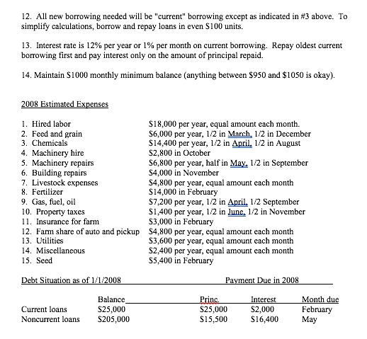 flow budget for 2008 . The following information should be all that