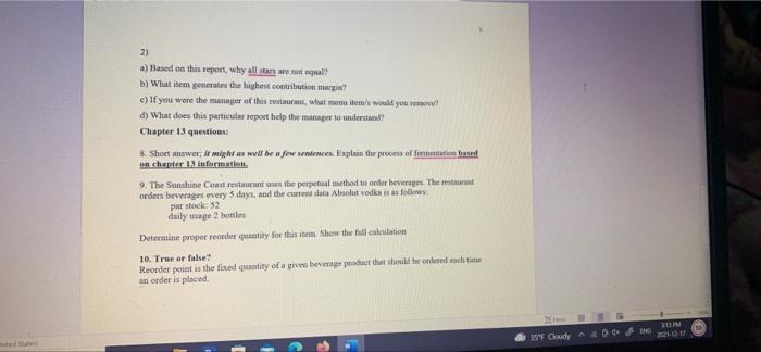  2) a) Based on this report, why all stars are not