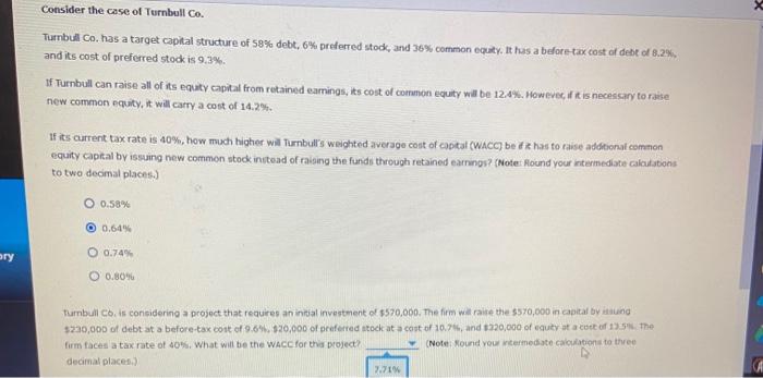  stuck on the processes of second and third question Tumbull Co.