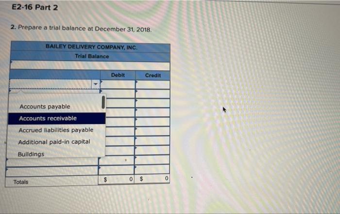 Required information E2-16 (Algo) Analyzing the Effects of Transactions Using T-Accounts, Preparing