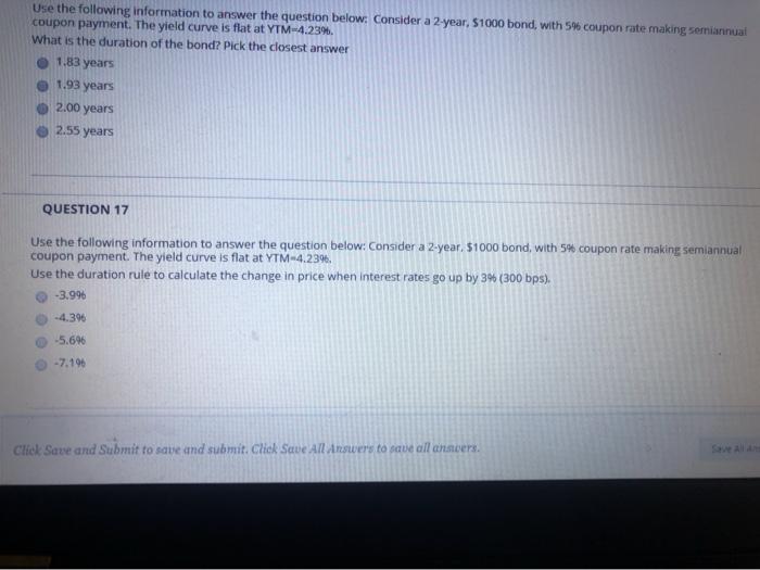  Use the following information to answer the question below. Consider a